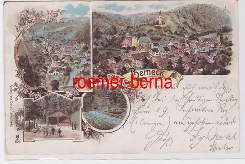 84231 Ak Lithografie Gruss aus Berneck 1902