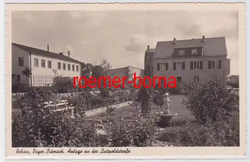 84244 Photo Ak Rehau Bayr. Estmark usine sur la rue Luitpold en 1940