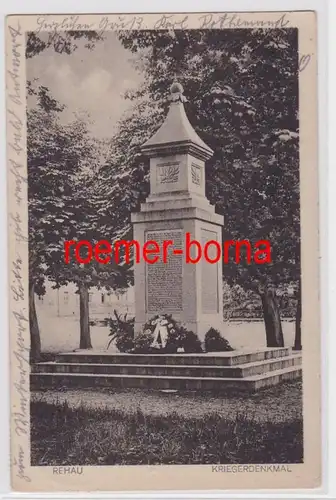 84247 Ak Rehau Monument aux Guerriers 1928