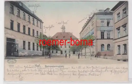 84348 Ak Hof Gymnasiumsplatz 1906