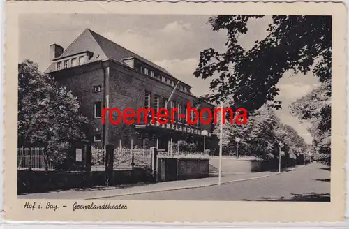 84351 Ak Hof i.Bay. Grenzlandtheater 1940