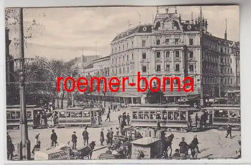 82478 Ak Berlin Potsdamer Platz avec tramways 1913