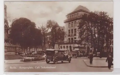 94122 AK Berlin - Kemperplatz, Café Schottenhaml mit Automoilen & Omnibus 1928