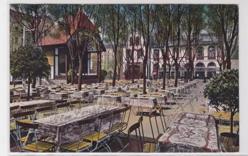 94744 AK Vereinsbrauerei Rixdorf - Gartenpartie mit Schaubühne 1913