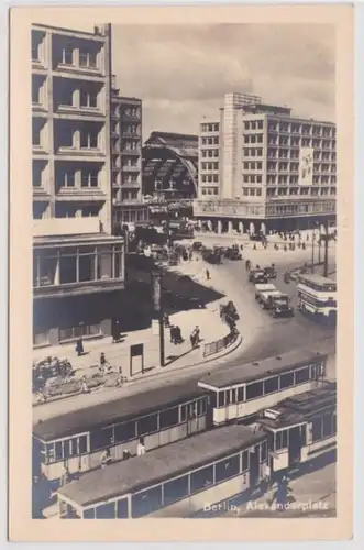 97970 Berlin Alexanderplatz avec tramways 1959