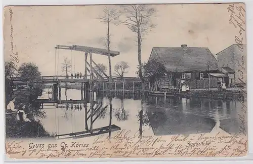 60233 AK Gruss de Groß Köriss - Pont-levis 1906