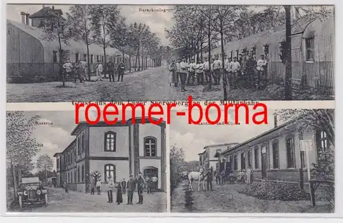 82676 Mehrbild Ak Gruß aus dem Lager Sperenberg an der Militärbahn 1916
