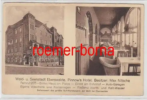 83726 Multi-image Ak forêt et lacs ville Eberswalde Pinnow's Hotel vers 1930