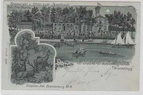84164 Carte Monschläftssaus von Lehnitz bei Oranienburg 1904