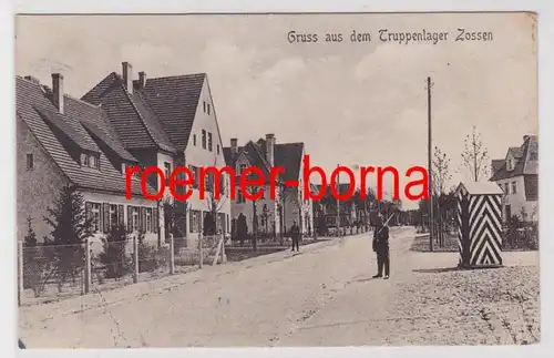 85290 Ak Gruss aus dem Truppenlager Zossen 1915