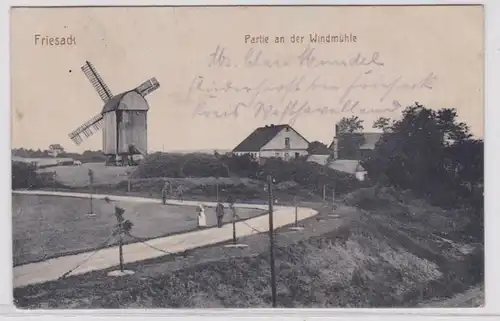 91683 Ak Friesack Partie an der Windmühle 1919