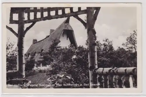 98079 Ak siège d'été Max Schmelings à Bad Saarov 1937