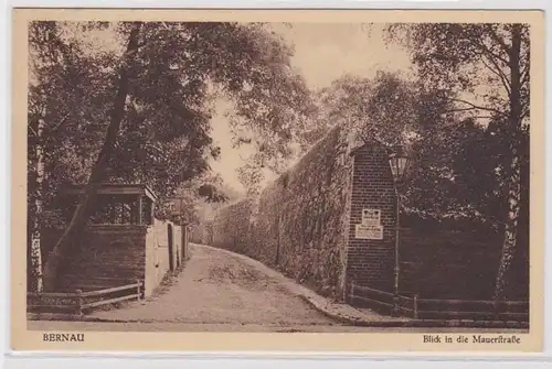 98426 Ak Bernau Blick in die Mauerstrasse 1931