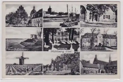 98916 Multi-image Ak Mühlberg (Elbe) Vues de la ville vers 1940