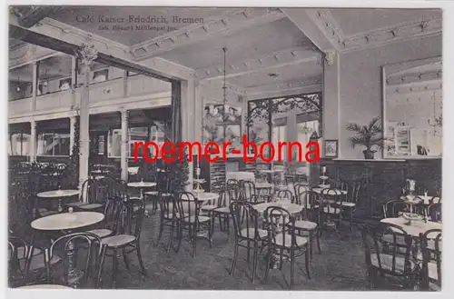 83533 Ak Bremen Café Kaiser Friedrich Gastraum 1906