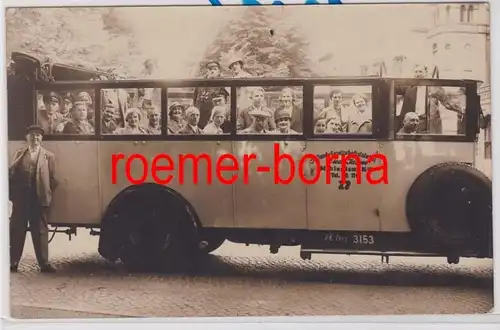 85662 Photo Ak Hambourg Salutation du grand Tour de la ville Autobus Fr. Jasper 1934