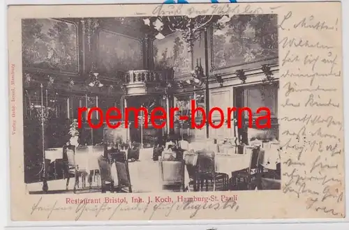 86372 Ak Hamburg St. Pauli Restaurant Bristol Inh. J. Koch 1901