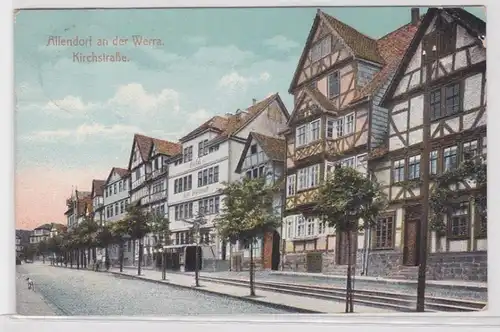 64184 Ak Allendorf à Werra Kirchstrasse vers 1930