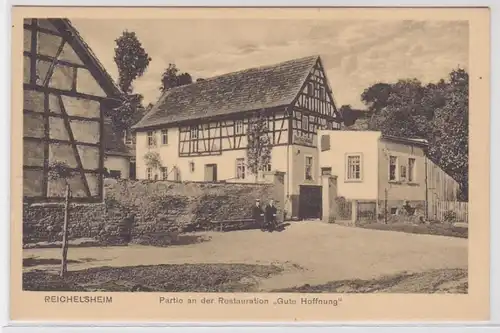 72150 AK Reichelsheim - Partie an der Restauration 'Gute Hoffnung' um 1920