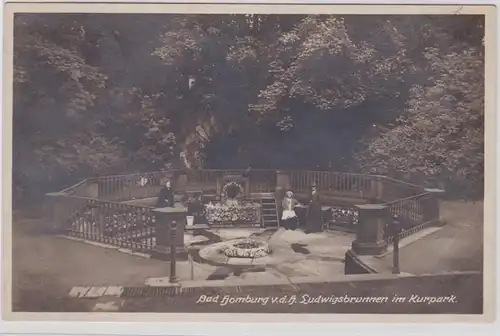 79399 Ak Bad Homburg v.d.H. Ludwigsbrunnen im Kurpark 1928