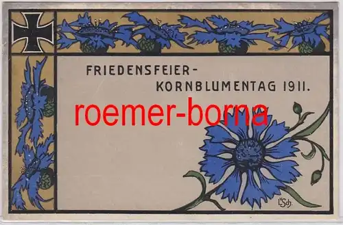 82751 Ak Frankfurt am Main Friedensfeier Kornblumentag 1911