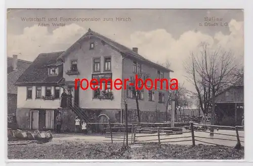 82841 Ak Bullau bei Erbach im Odenwald Pension zum Hirsch 1919