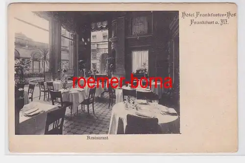 83875 Ak Frankfurt am Main Hotel Frankfurter Hof vers 1900