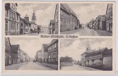 91186 Multi-image Ak Nieder Wöllstadt Oberhessen Vues locales vers 1940
