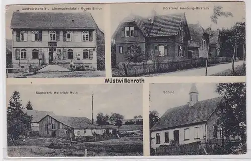 91404 Multi-image Ak Wüstwillenroth Hostal, foresterie, scierie etc. vers 1910