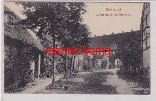 65335 Ak Stralsund deuxième cour dans le monastère de Saint-Gris 1926