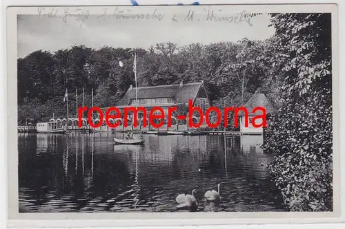 85150 Ak Monastère Niedelbe Ottenslager's Wald-See-Haus Krug Kloster 1933