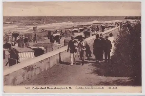 99054 Ak Ostseebad Brunshaupten i.M. östliche Strandpromenade um 1930
