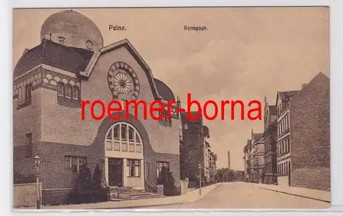 81581 Ak Peine Synagoge um 1920