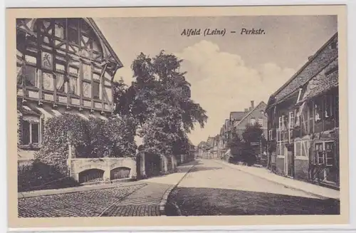 86998 AK Alfeld (Leine) - Perkstr., Straßenansicht um 1930