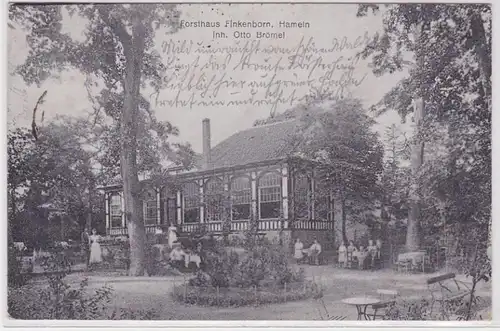 89125 AK Forsthaus Finkenborn, Hameln, propriétaire Otto Brömel 1919