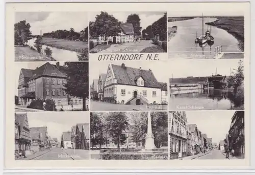 97636 Multi-image Ak Otterndorf Basse-Souabe Vues de la ville 1954