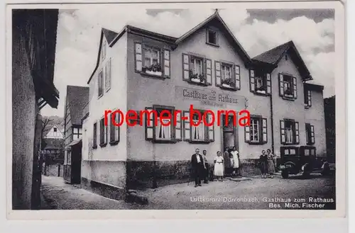 51191 Foto Ak Luftkurort Dörrenbach Gasthaus zum Rathaus 1938