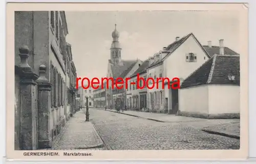 83300 Feldpost Ak Germersheim Marktstrasse 1918