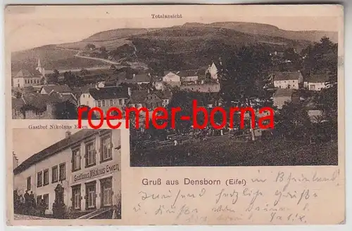 83385 Ak Salutation de Densborn (Eifel) Gasthof Nikolaus Ewen 1914