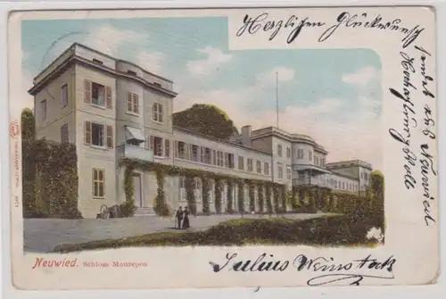 88532 geprägte Ak Neuwied - Schloss Monrepos 1901
