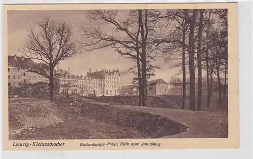 21917 Ak Leipzig Kleinzschocher Rothenburger Erker Blick vom Schloßweg um 1930