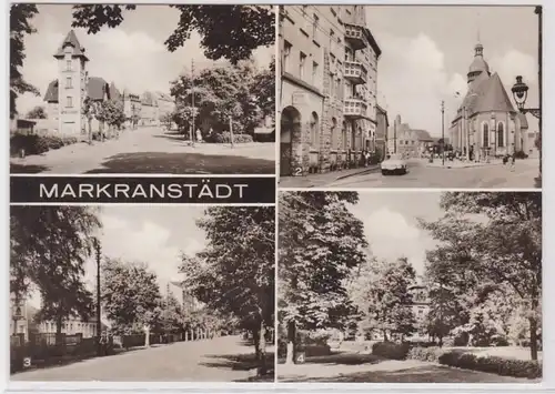 61535 Mehrbild Ak Markranstädt Weststrasse, Marktplatz usw. 1977