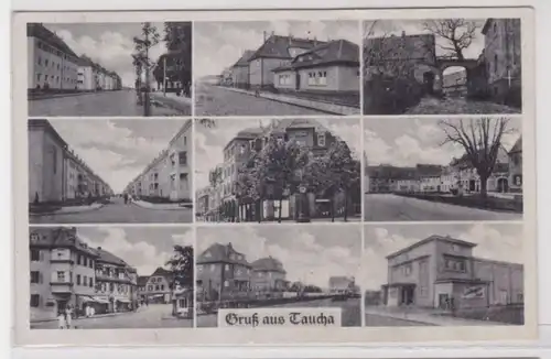 67993 Mehrbild Ak Gruß aus Taucha Stadtansichten 1947