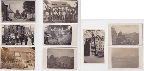 68266/9 Foto Postkarten Ortsansichten Gahlenz bei Oederan um 1920