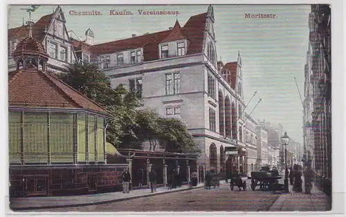 71178 Ak Chemnitz kaufmännisches Vereinshaus Moritzstrasse 1909