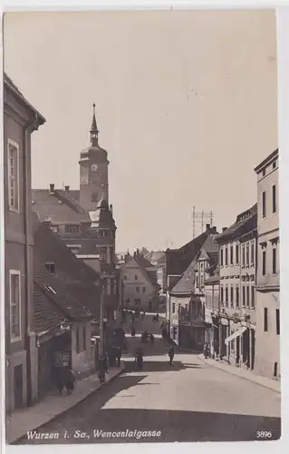 74278 Ak Wurzen en Sachsen Wenceslaigasse vers 1930