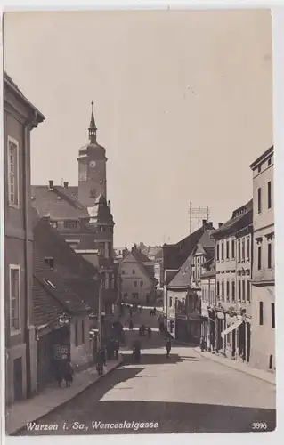 74278 Ak Wurzen in Sachsen Wenceslaigasse um 1930
