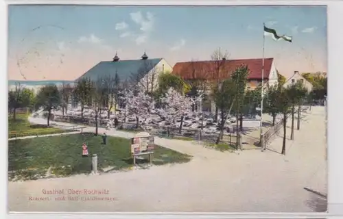 75256 Ak Gasthof Ober Rochwitz Konzert- und Ball Etablissement 1913