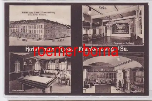 81906 Mehrbild Ak Frankenberg i.Sa. Hotel zum Ross 1939
