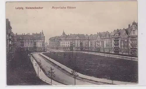 82638 Ak Leipzig Kleinzschocher Meyer'sche Häuser 1912